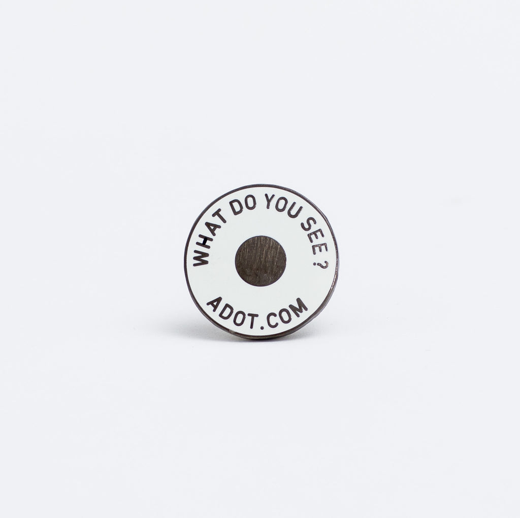 What do you see? Logo pin badge